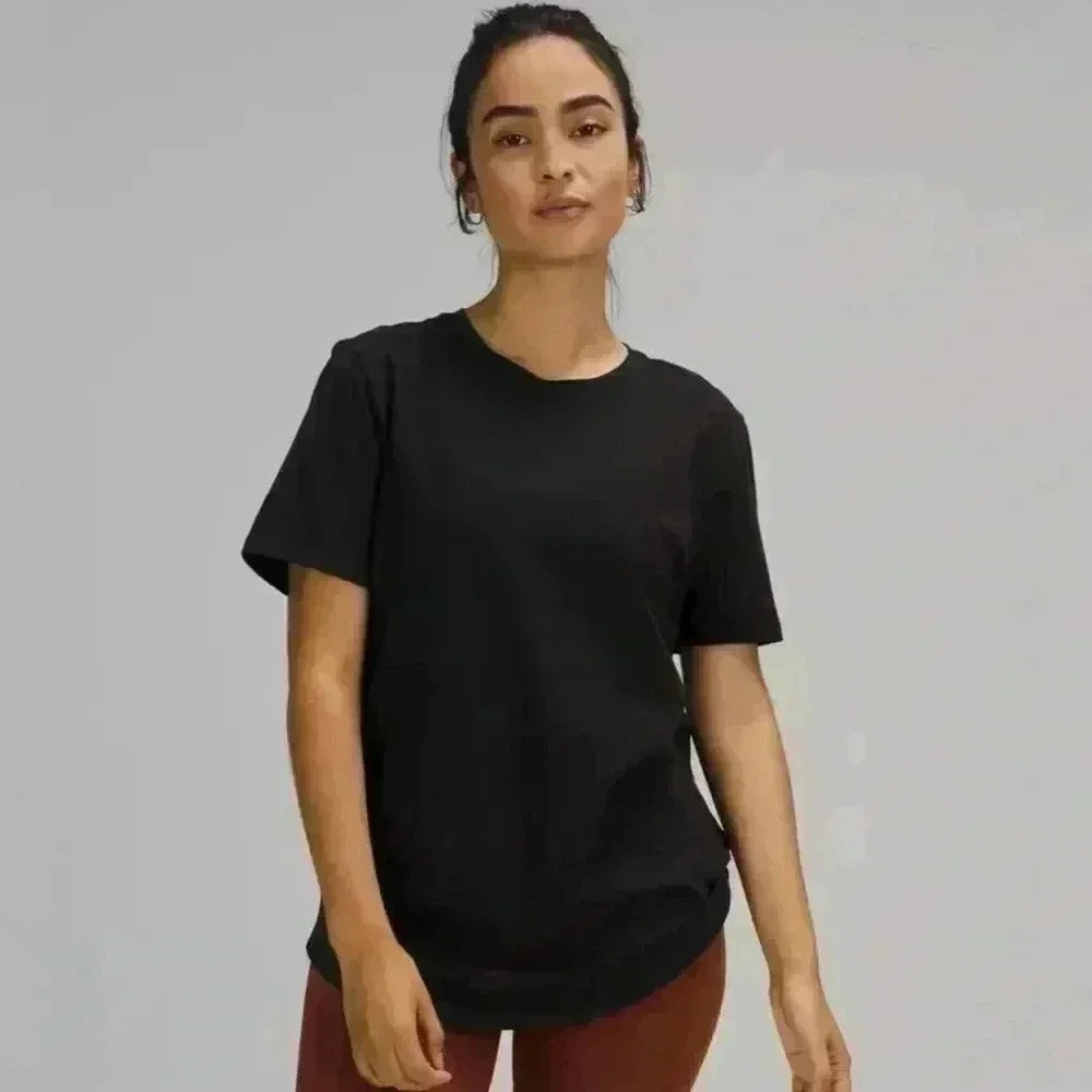 Lululemon Womens Basic T-Shirt Black Size 4 Short Sleeve